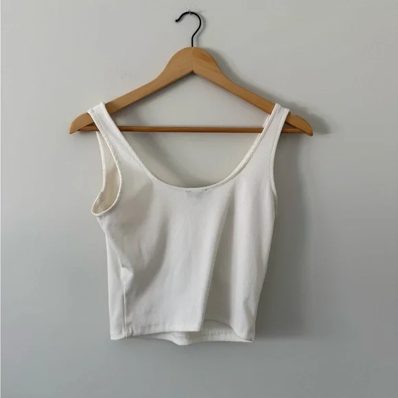 Dynamite Cream Ribbed Bustier Tank - Picture 4 of 4